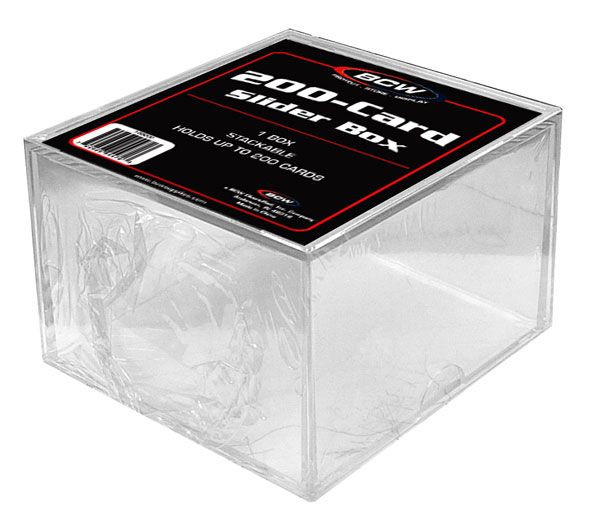 BCW 200-Card Slider Box Storage Box für 200 Karten Clear