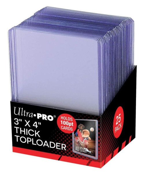 Topload 3 x 4 Inch (Thicker Cards 100pt) (25 St.)