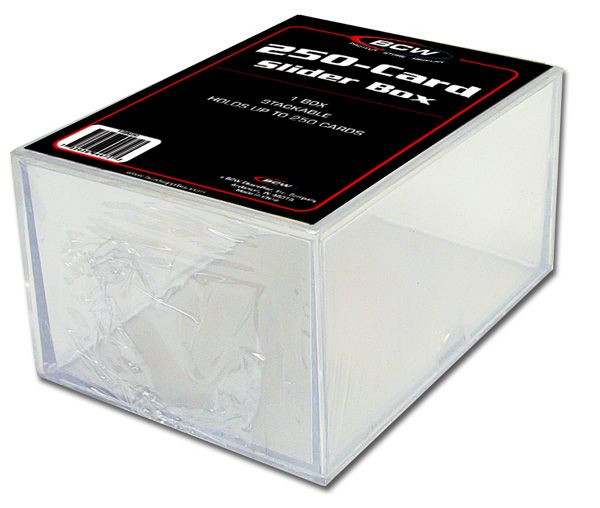 BCW 200-Card Slider Box Storage Box für 200 Karten Clear