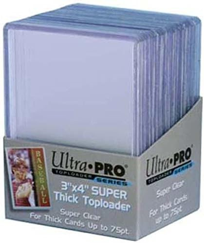 Ultra Pro Super Thick Toploader 3x4 Zoll 75PT (extrem dicke Schutzhüllen) - 25 Stück