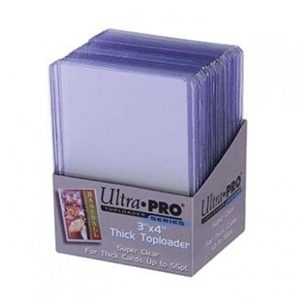 Ultra Pro Thick Clear Regular Toploader 3x4 Zoll 55PT (extrem dicke Schutzhüllen) - 25 Stück